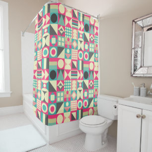 Abstract Squares 110419 Shower Curtain