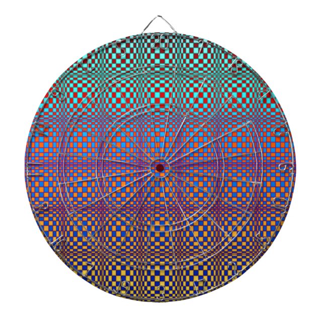 Abstract Squares 2 Dartboard (Front)