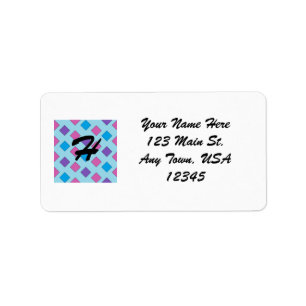 Abstract Squares Label