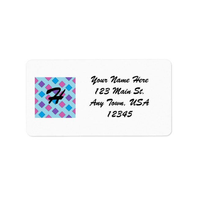 Abstract Squares Label (Front)