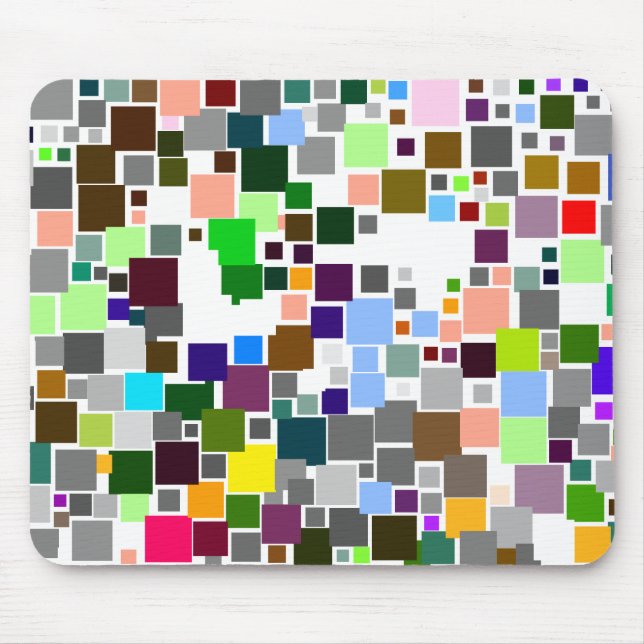 Abstract Squares Mouse Mat (Front)