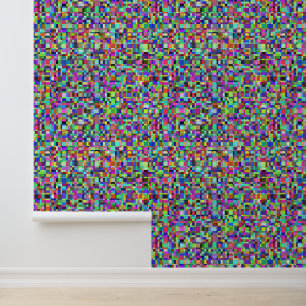 Abstract Squares Shapes Multicolor Pattern Wallpaper