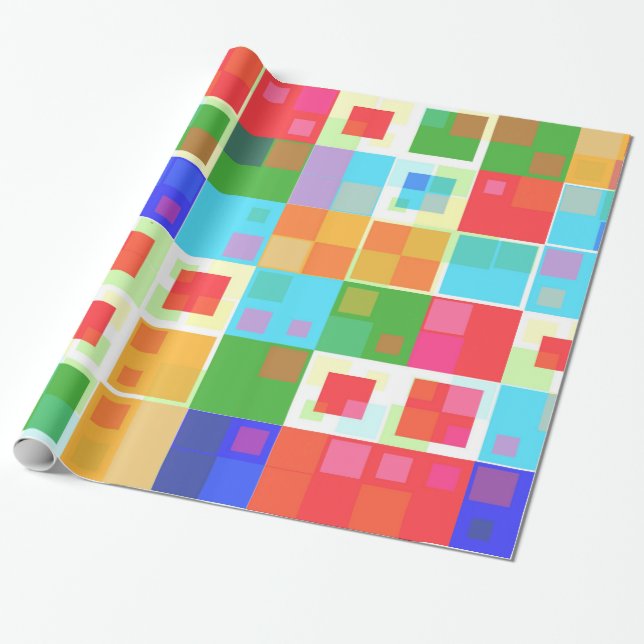 abstract squares wrapping paper (Unrolled)
