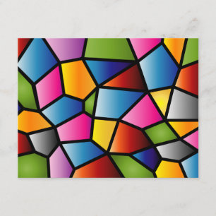 Abstract Stained Glass Invitation