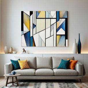 Abstract Stained Glass Poster