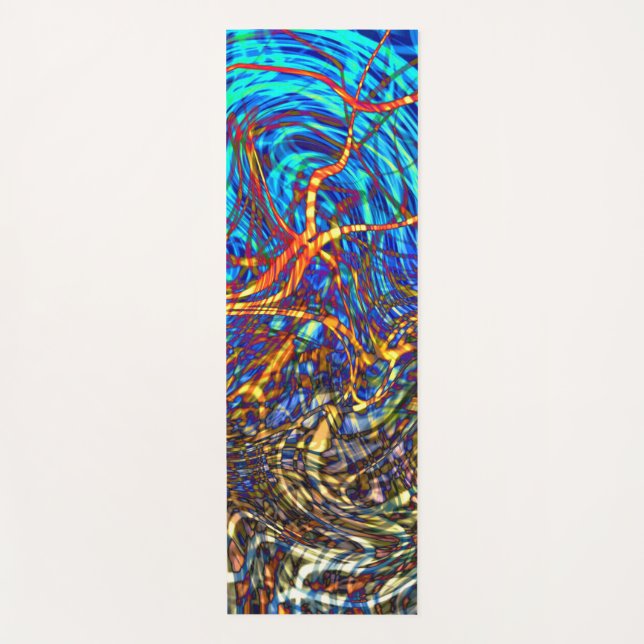 Abstract Stained Glass - Yoga Mat (Front)