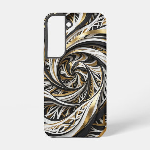 Abstract Staircase Gold Monochrome Samsung Cases