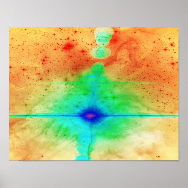 Abstract Star Explosion Poster (Front)