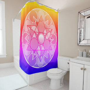 Abstract Star  Shower Curtain