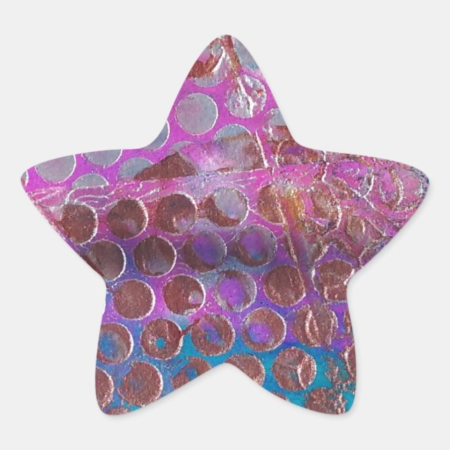 Abstract Star Sticker (Front)