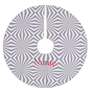 Abstract Starburst Thunder_Cove Brushed Polyester Tree Skirt