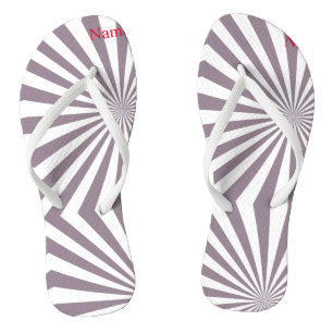Abstract Starburst Thunder_Cove  Flip Flops