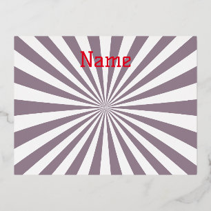 Abstract Starburst Thunder_Cove Foil Holiday Postcard