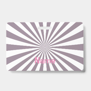 Abstract Starburst Thunder_Cove ID Badge