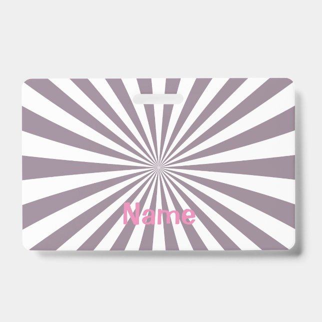 Abstract Starburst Thunder_Cove ID Badge (Front)