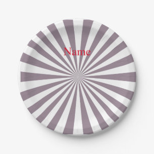 Abstract Starburst Thunder_Cove Paper Plate