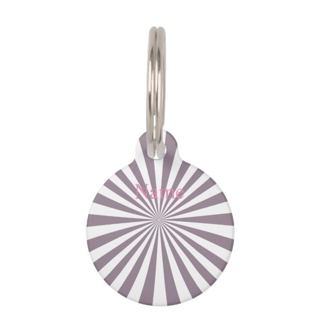 Abstract Starburst Thunder_Cove  Pet Tag (Front)