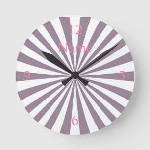 Abstract Starburst Thunder_Cove Round Clock