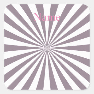 Abstract Starburst Thunder_Cove Square Sticker