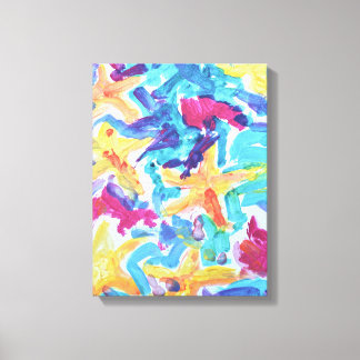 Abstract Starfish Ocean Reef Canvas Print