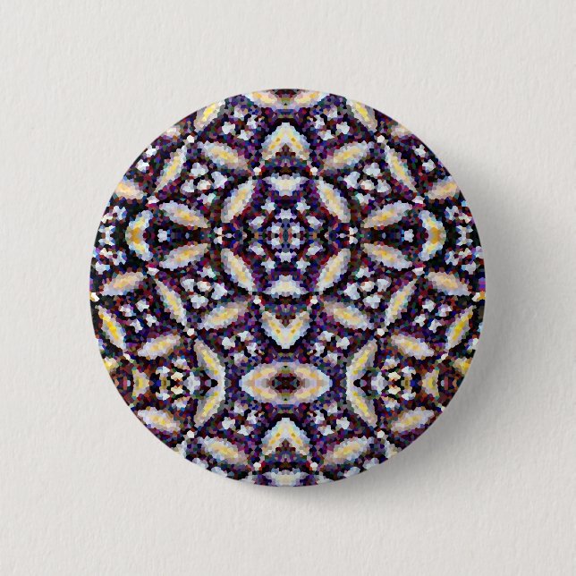 Abstract Stars 6 Cm Round Badge (Front)