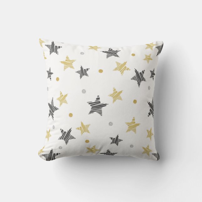 Abstract Stars Cushion (Front)
