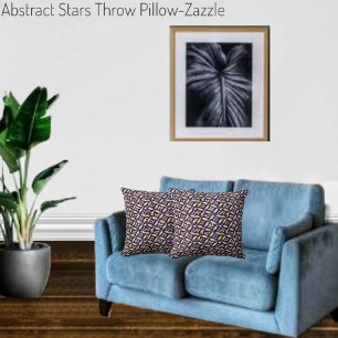 Abstract Stars Cushion