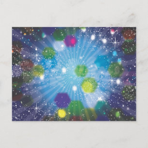 Abstract Stars Postcard