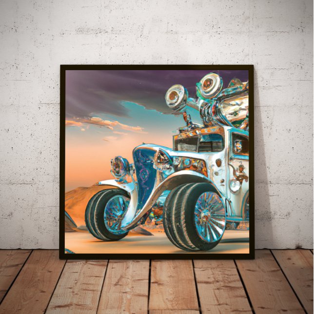 Abstract Steampunk Hot Rod Poster (Creator Uploaded)
