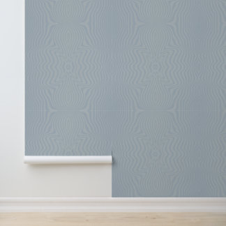 Abstract Steel Blue Striped Pattern Wallpaper