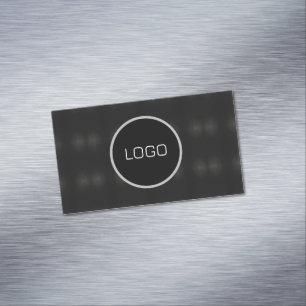 Abstract steel pattern 	Magnetic business card