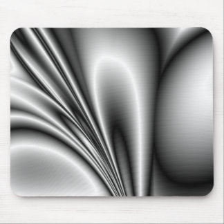 Abstract Steel Waves Metallic Look Mouse Mat