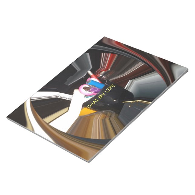 Abstract Still Life Tea Mug Office Stationary Art  Notepad (Angled)