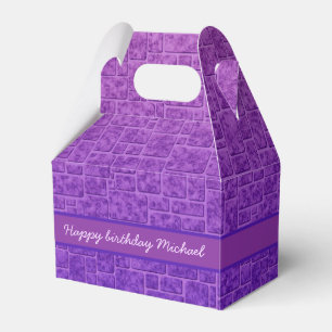 Abstract stone texture bricks decor ornamental pur favour box