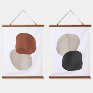 Abstract stones hanging tapestry