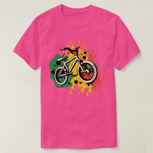 abstract street art graffiti cycling bmx T-Shirt (Design Front)