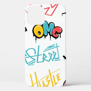 Abstract street graffiti lettering elements with g Case-Mate iPhone case