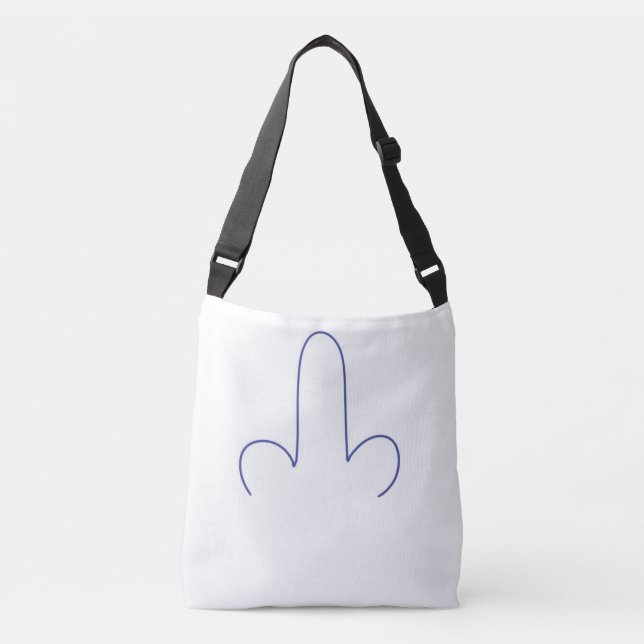 abstract stripe art crossbody bag (Front)
