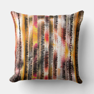 Abstract striped of showy sliced paper cushion