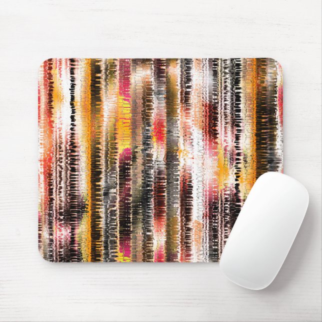 Abstract striped of showy sliced paper mouse mat (With Mouse)