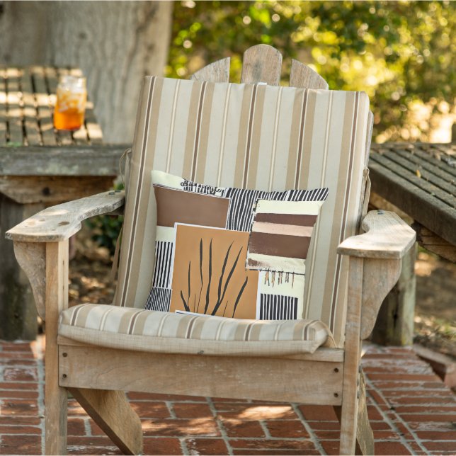 Abstract stripes art cushion (Chair)