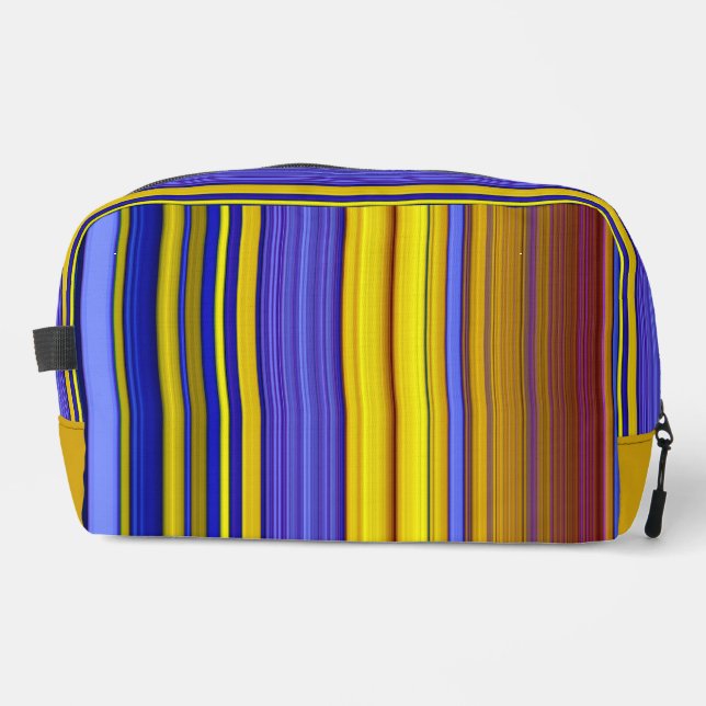 Abstract Stripes Design 1 Dopp Kit (Front)