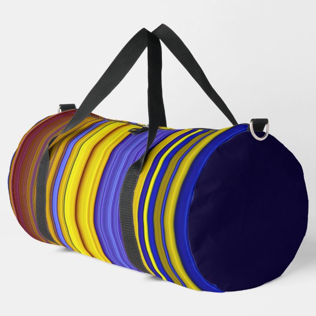 Abstract Stripes Design 1 Duffle Bag (Left Corner)