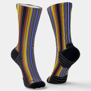 Abstract Stripes Design 1 Socks