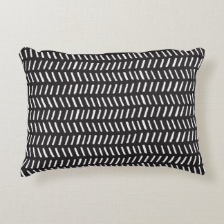 Abstract Stripes Horizontal Vintage Background Decorative Cushion