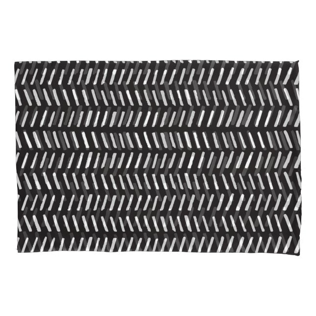 Abstract Stripes Horizontal Vintage Background Pillowcase (Front)
