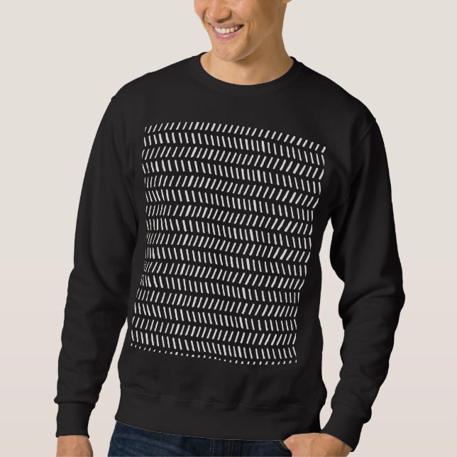 Abstract Stripes Horizontal Vintage Background Sweatshirt (Front)