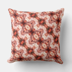 Abstract stripes of silky rapport in pinkish wine cushion