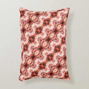 Abstract stripes of silky rapport in pinkish wine decorative cushion