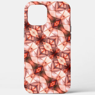 Abstract stripes of silky shapes in pinkish wine   iPhone 12 pro max case